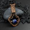 Pendentif "Héritage du Nord"- Pierre naturelle et Cuivre vieilli