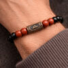 Bracelet "Lien Ancien" en Pierres naturelles et Runes