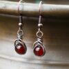 Boucles d'oreilles "Néolys" en Cuivre vieilli et Pierres naturelles