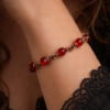 Bracelet "Le Lien des Âmes" en Cuivre vieilli et Pierres naturelles