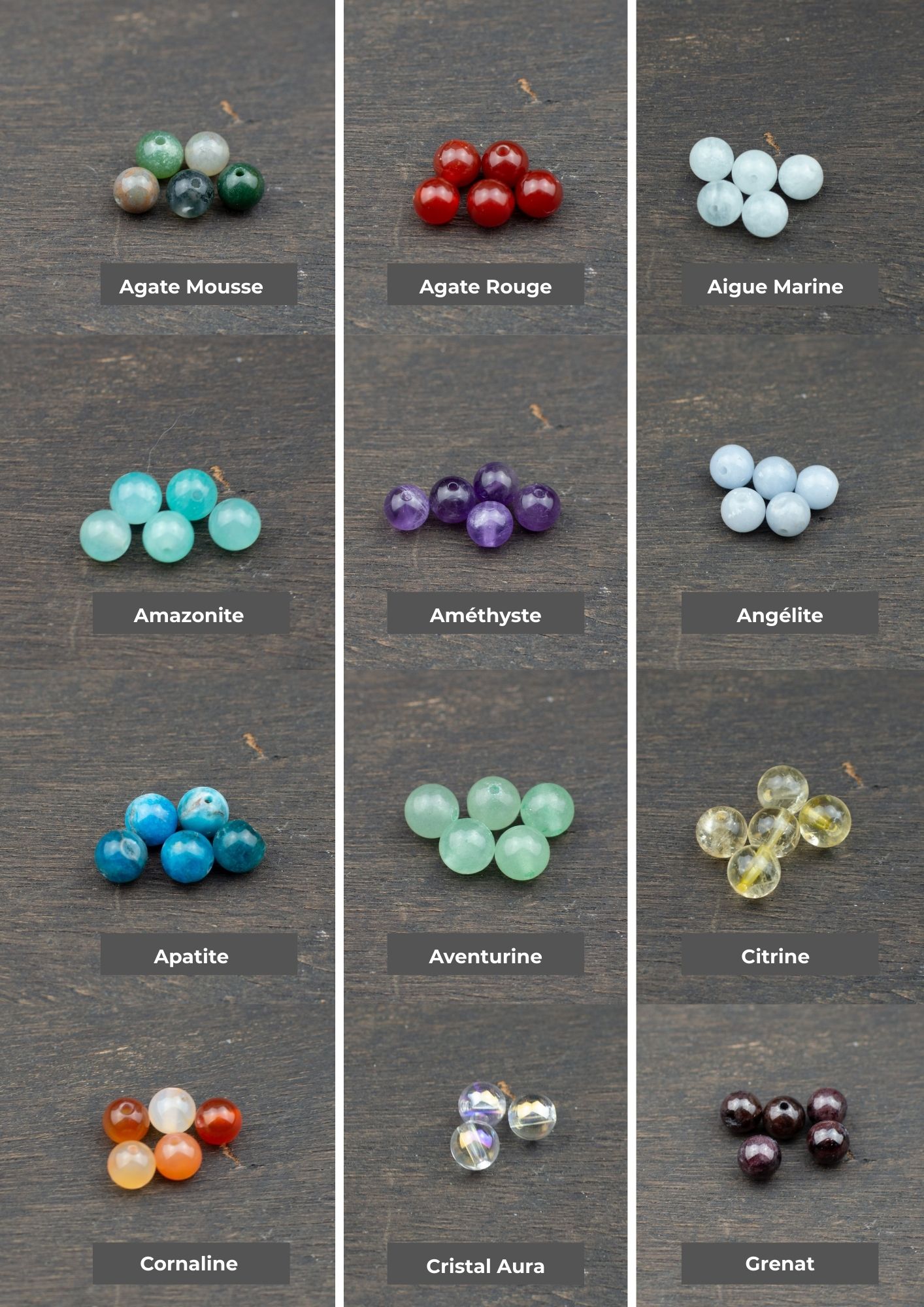 Porte-clés en cuivre et pierre naturelle - Essence sauvage – Image 2