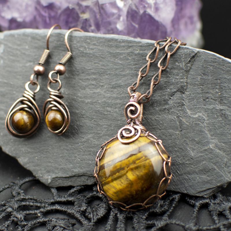 Coffret Duo Prestige – Pendentif « Fil du Destin » & Boucles Minimalistes Assorties, Pièces Uniques